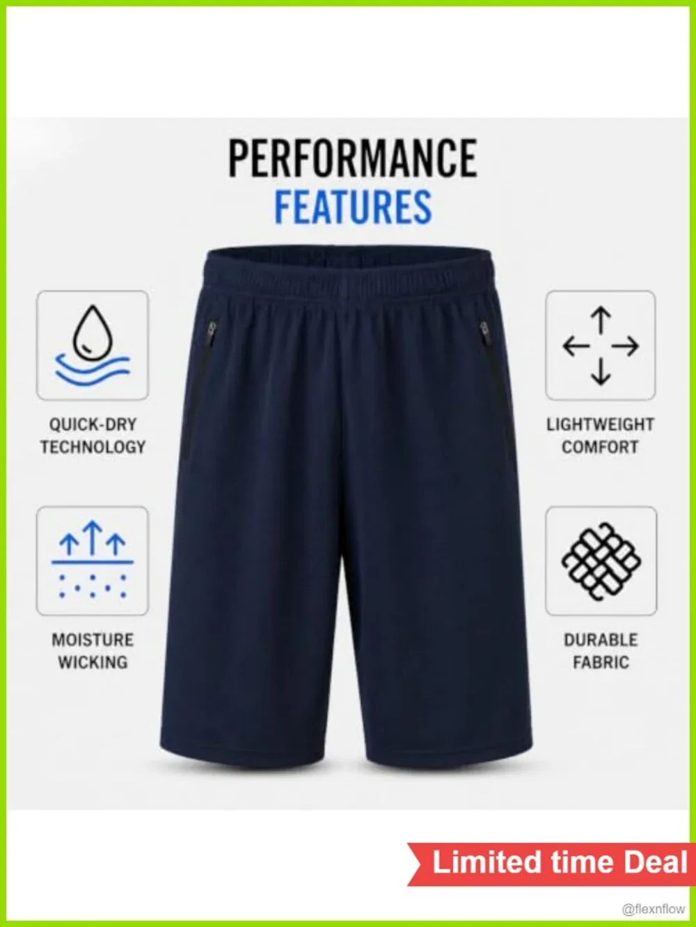 Mens Athletic Shorts 4 Pack Quick Dry Basketball Gym Running Training